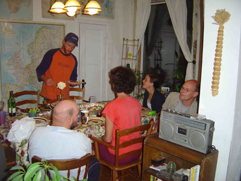 Sushi party at the hostel