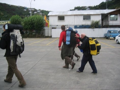 Leaving the ship