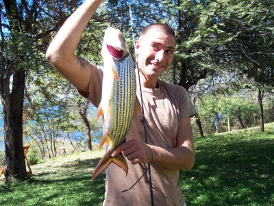 Marco with a tiger fish