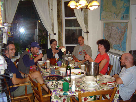 Sushi party at the hostel