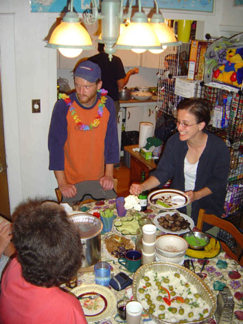 Sushi party at the hostel