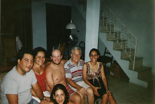 Tony with Manrique's family