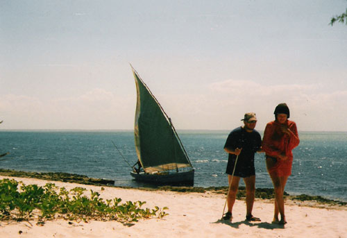 Becky and Tony on the beach