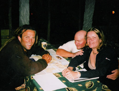 Mike, Tony and Becky at Fatimas