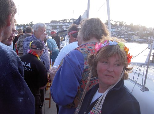 Tony with group on the quayside