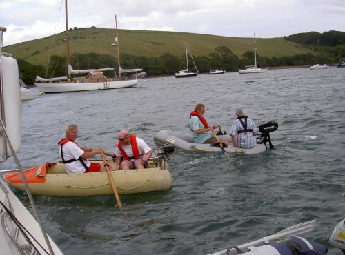 Tony in dinghy