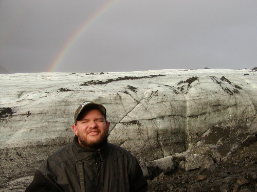 Tony at Myrdalsjokull glacier
