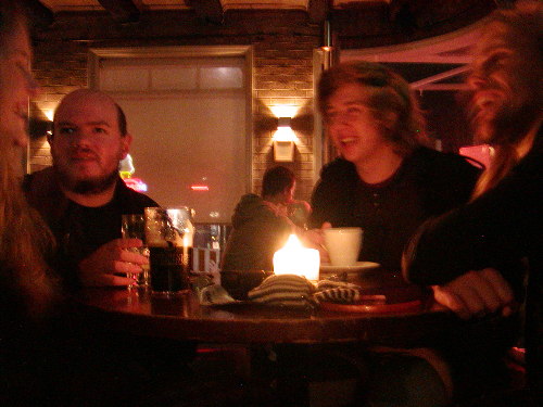 Tony in the pub with Bjorn and Brian