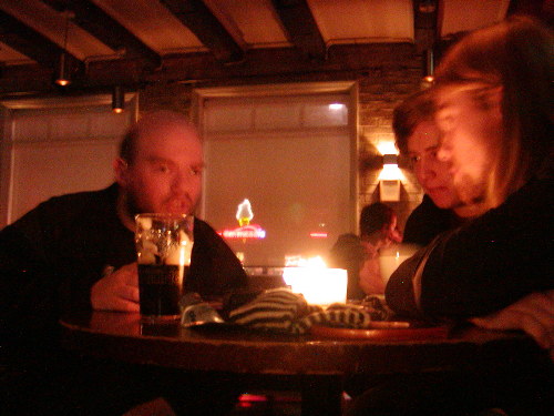 Tony in the pub with Bjorn and Brian