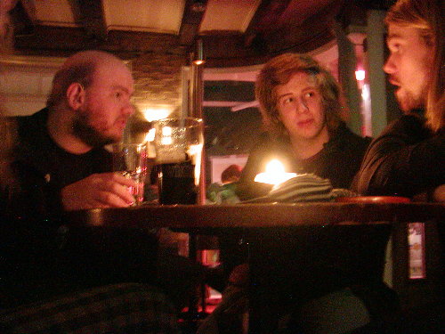 Tony in the pub with Bjorn and Brian