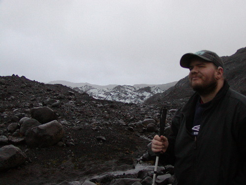 Tony at Myrdalsjokull peak