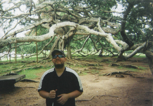 Tony visiting Peradeniya Botanical Gardens, Kandy, November