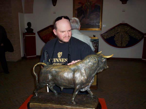 Tony in the Plaza de Toros bullring museum