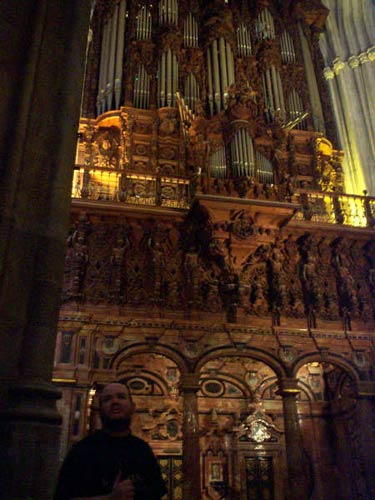 Tony inside the cathedral