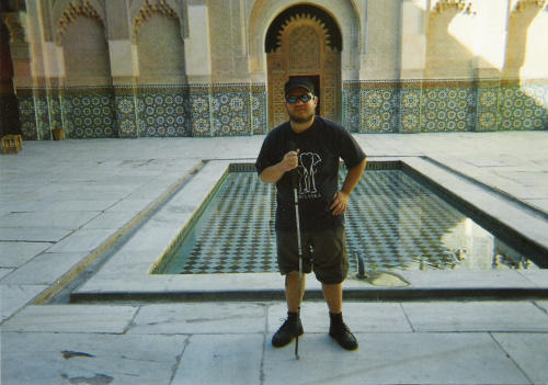 Central courtyard of the Ali ben Youseff Medersa, Marrakesh