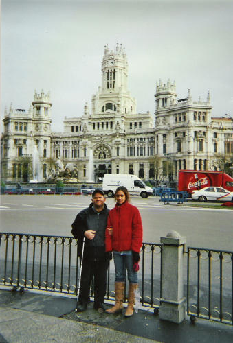 In front of a palace in Madrid with Glensey