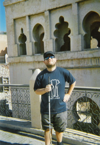 Tony outside the Museum of Marrakesh