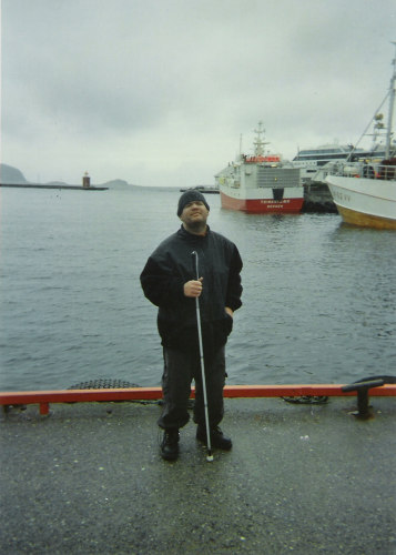 Tony on his trip through the fjords
