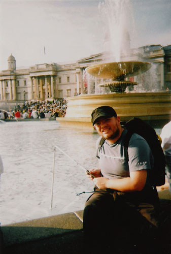 Tony in Trafalgar Square